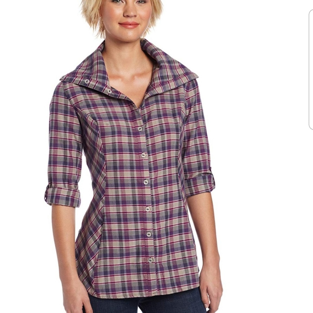 Royal Robbins Metro plaid tunic